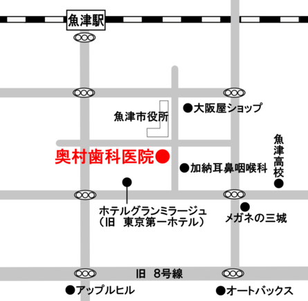 奥村歯科地図